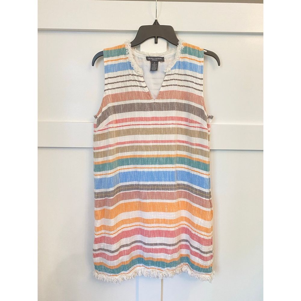 Chelsea and Theodore size 8‎ striped dress